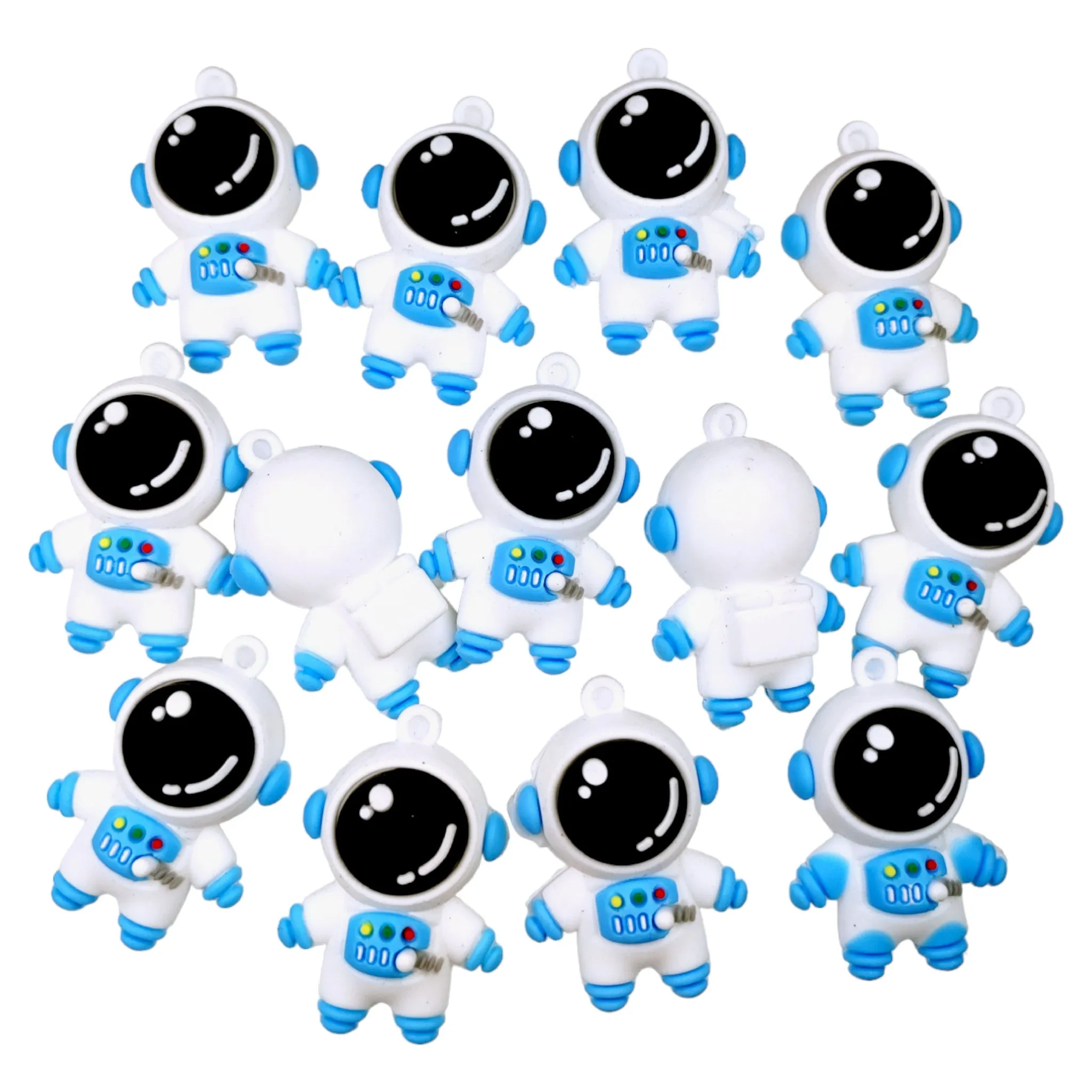 🌸 Whimsical Silicone Astronaut Doll Pendants | 25 Pcs 🌼