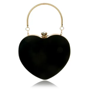 1125 - BLACK HEART PURSE