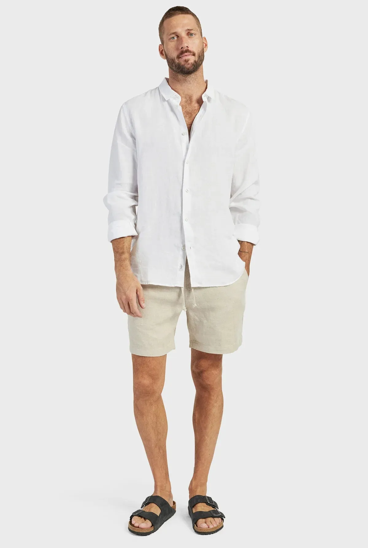 ACADEMY BRAND - Riviera Linen Short Oatmeal