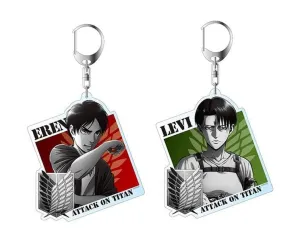 Attack On Titan Keychains: Levi & Eren