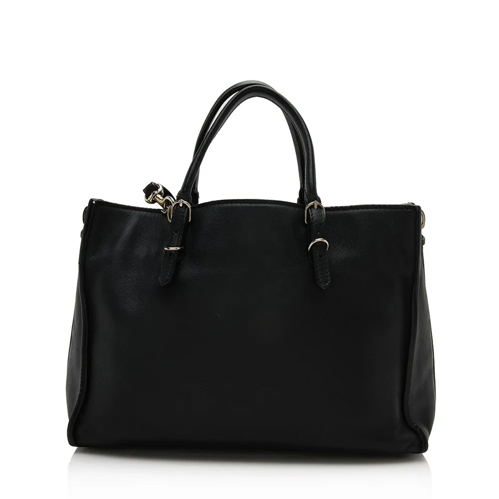 Balenciaga Final Sale Calfskin Papier A6 Zip Around Tote - Deluxe Design