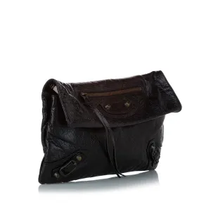 Classic Balenciaga Lambskin Leather Crossbody Bag - Optimize this English e-commerce product title.