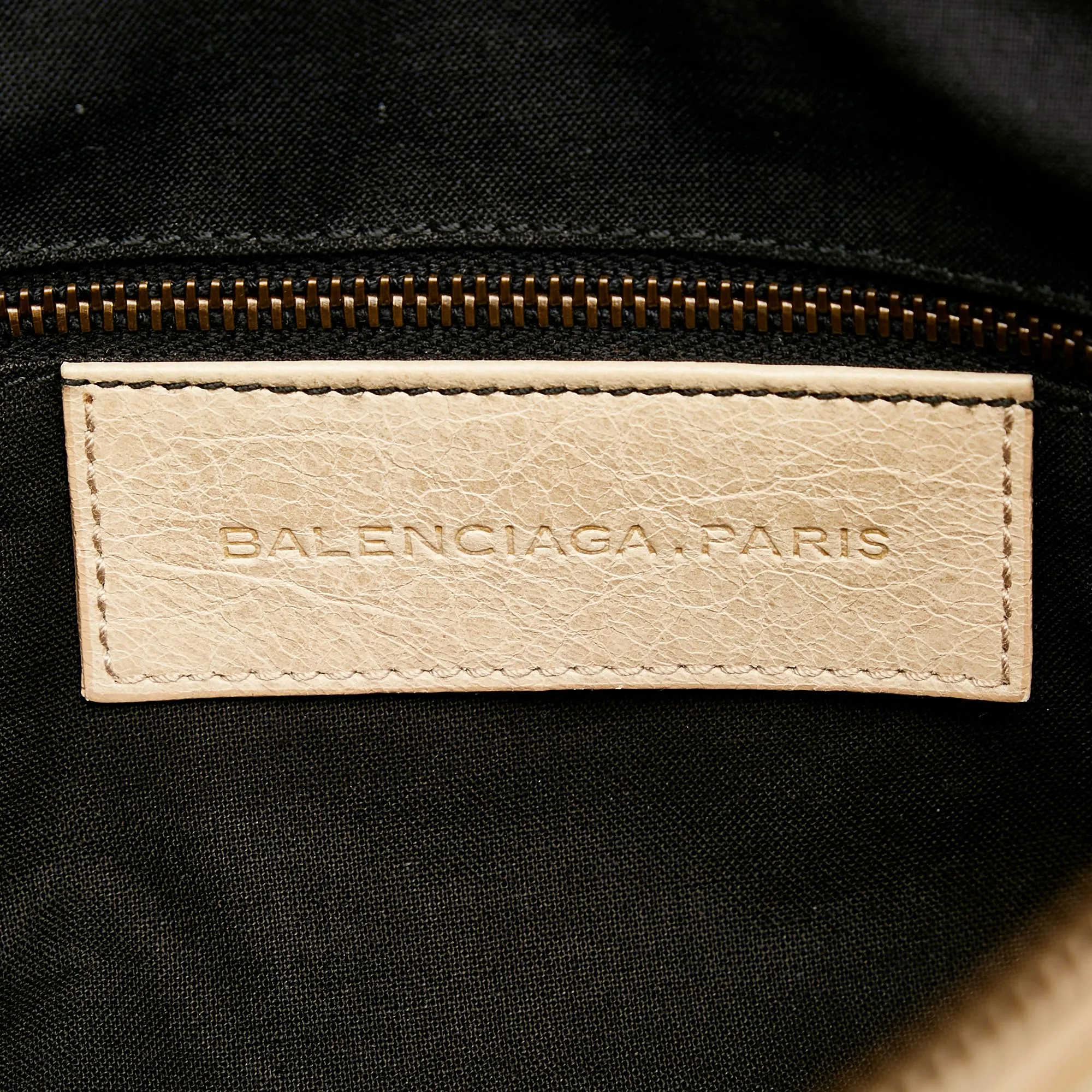 Balenciaga Motocross Classic First Woven Leather Satchel