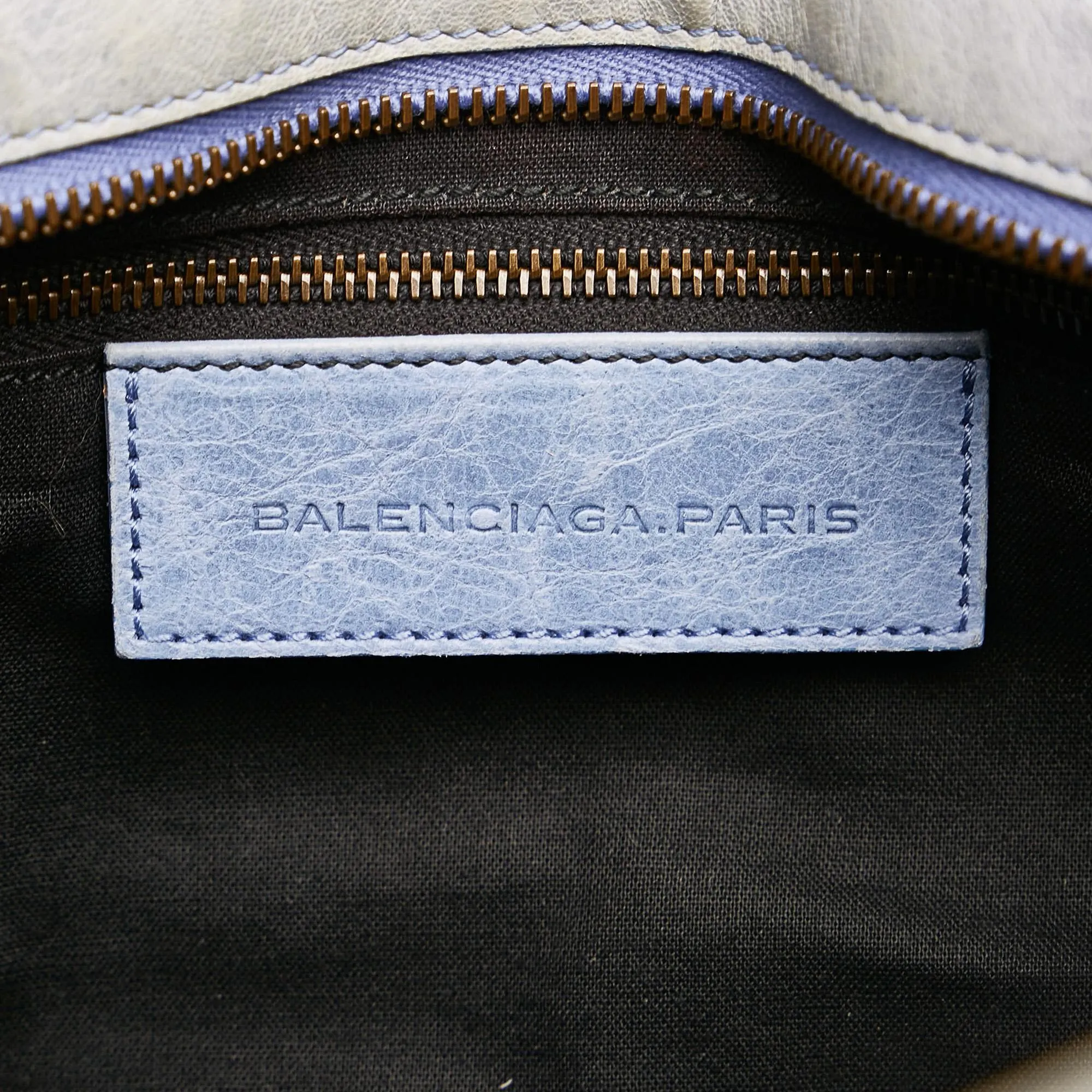 Balenciaga Motocross Classic Part Time Lambskin Leather Satchel