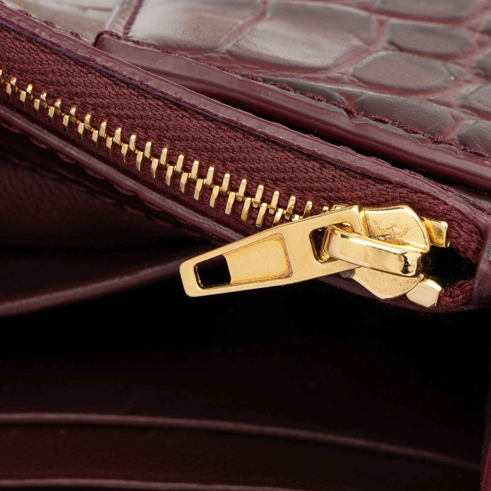 Balenciaga Hourglass Chain Bag in Shiny Croc-Embossed Calfskin | Stylish and Luxurious