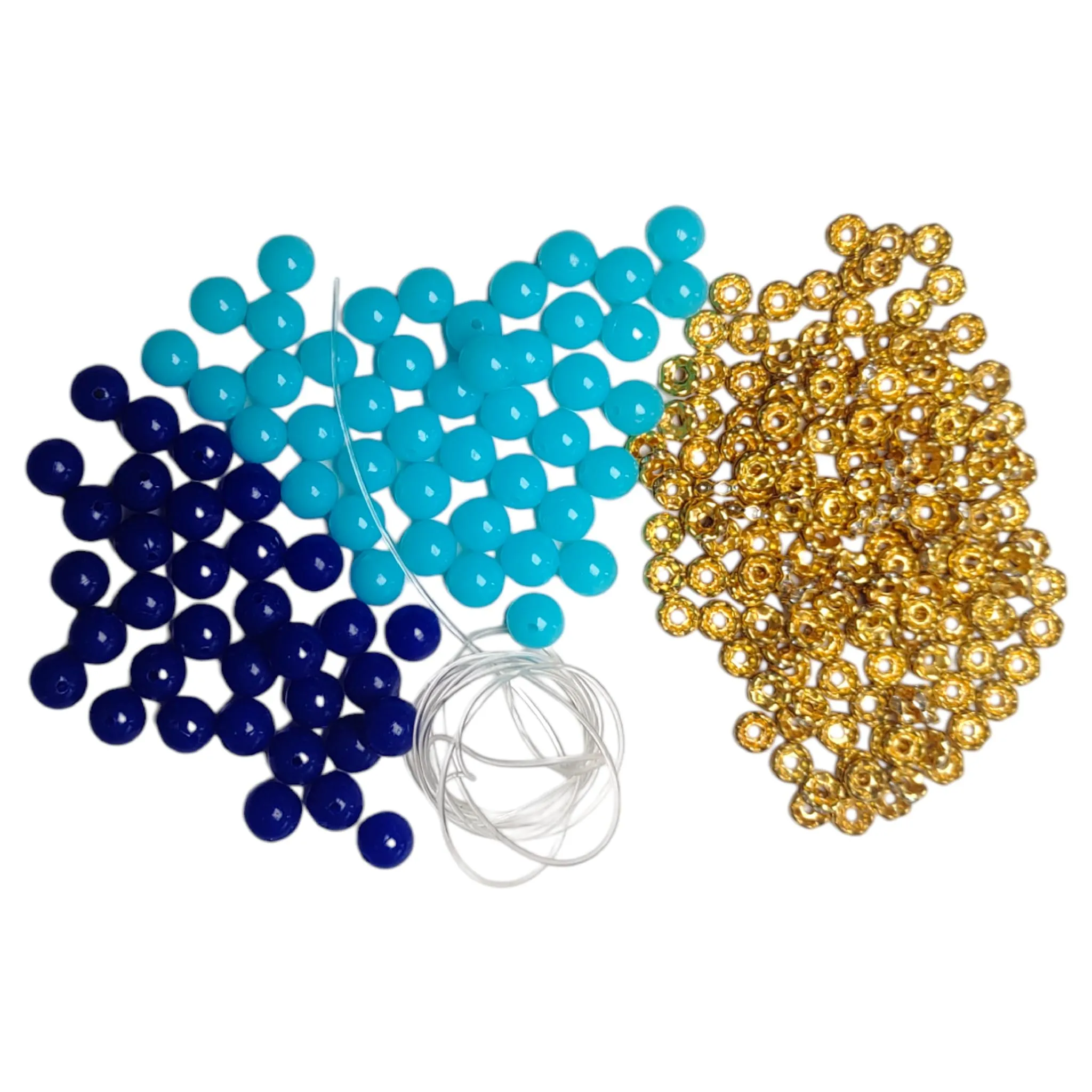 Beautiful Glass Beads Scrapbooking Craft or Jewelry Making Raw Material Combo, Do It Youself