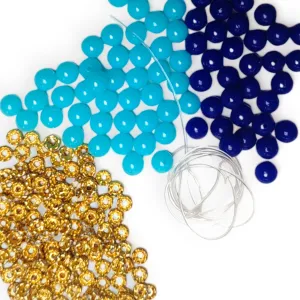 Beautiful Glass Beads Scrapbooking Craft or Jewelry Making Raw Material Combo, Do It Youself