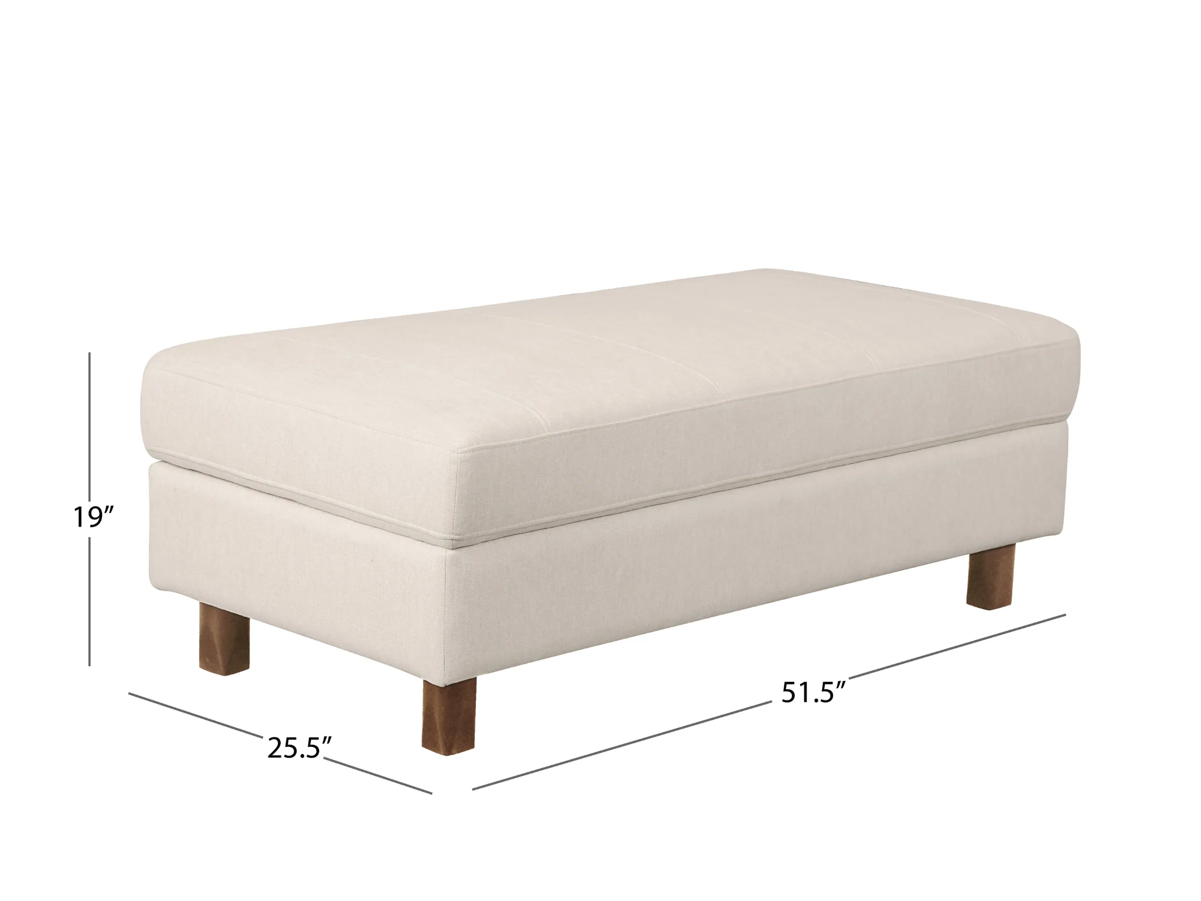 Berkeley Fabric Storage Ottoman