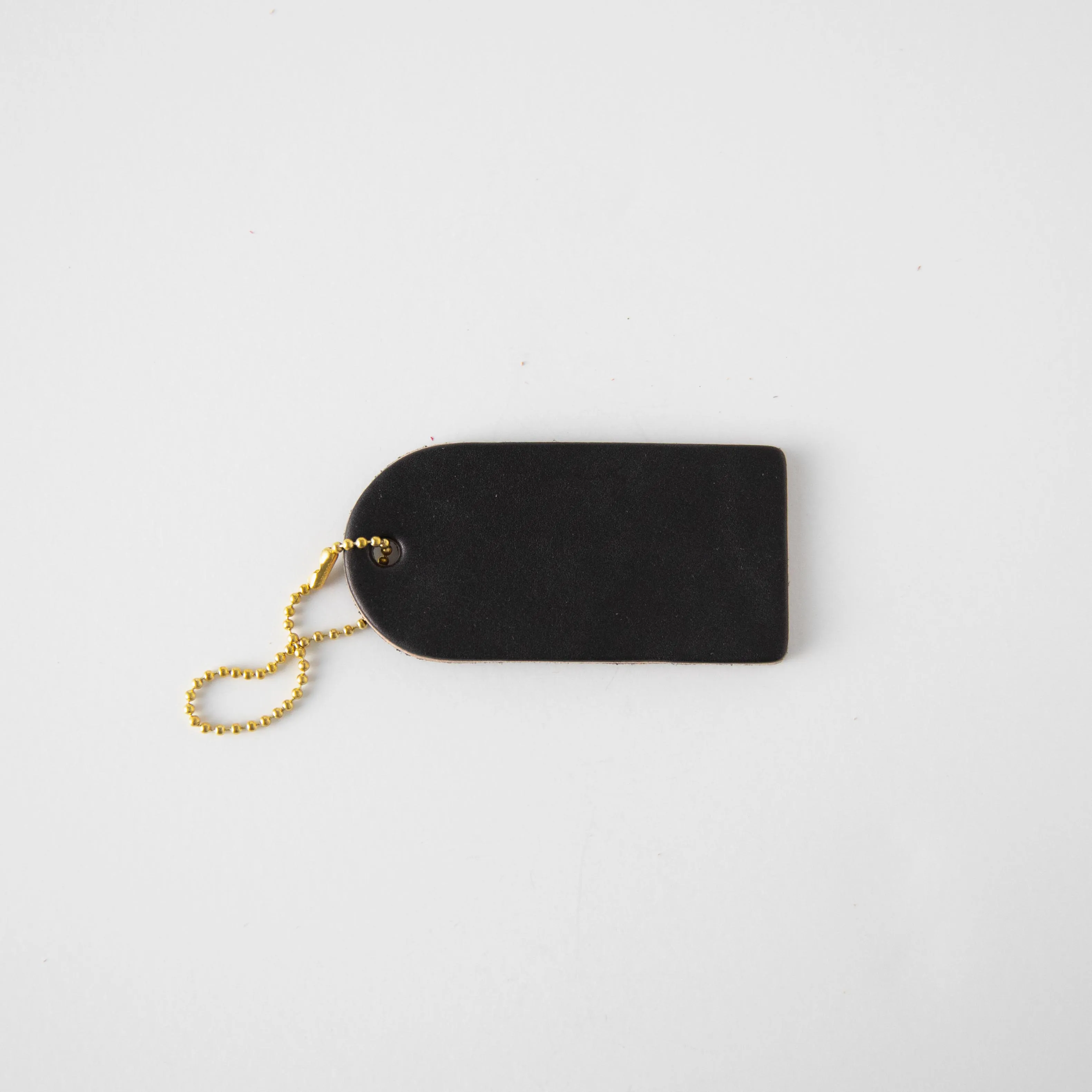 Black Mini Leather Tag