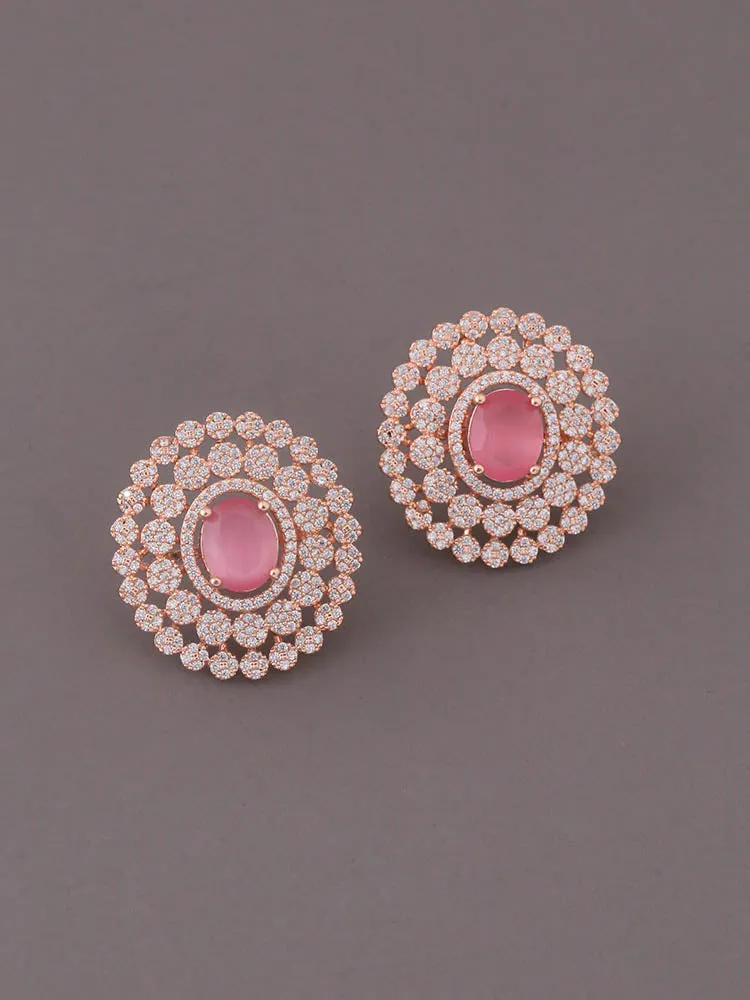 Blush Suzanne Zirconia Studs