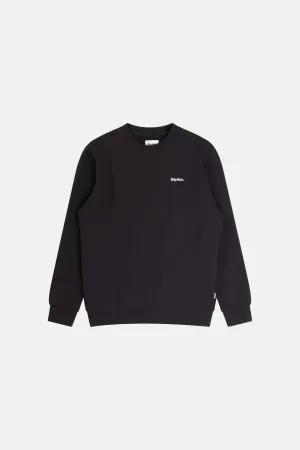 Brand Fleece Crew Black