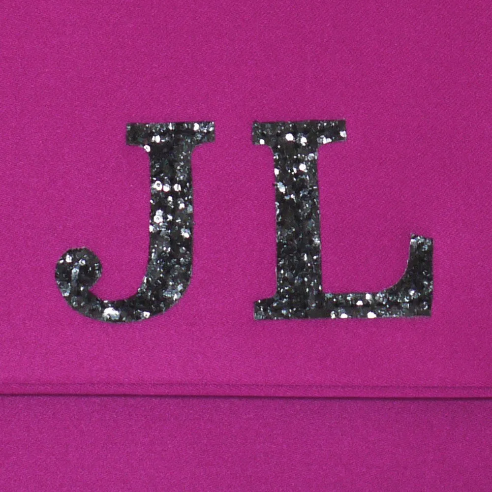 Bridesmaids gifts - set of medium personalised initial monogram clutches