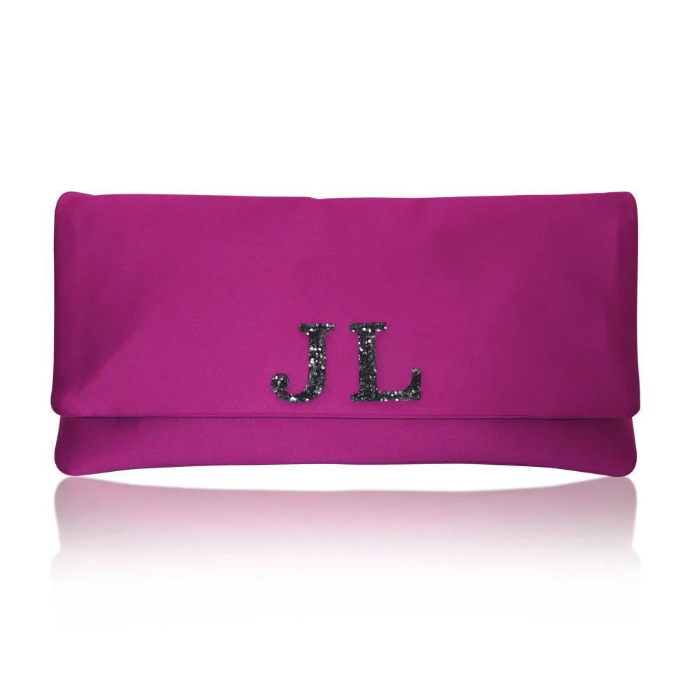 Bridesmaids gifts - set of medium personalised initial monogram clutches