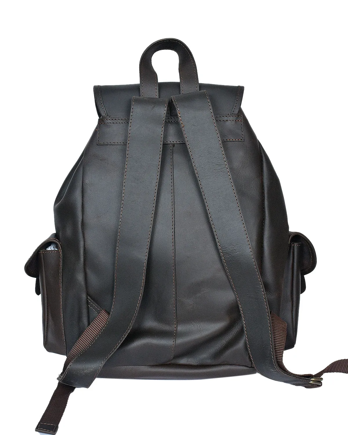 Brown Leather Backpack: Timeless Style and Versatility, Art: BG-1538