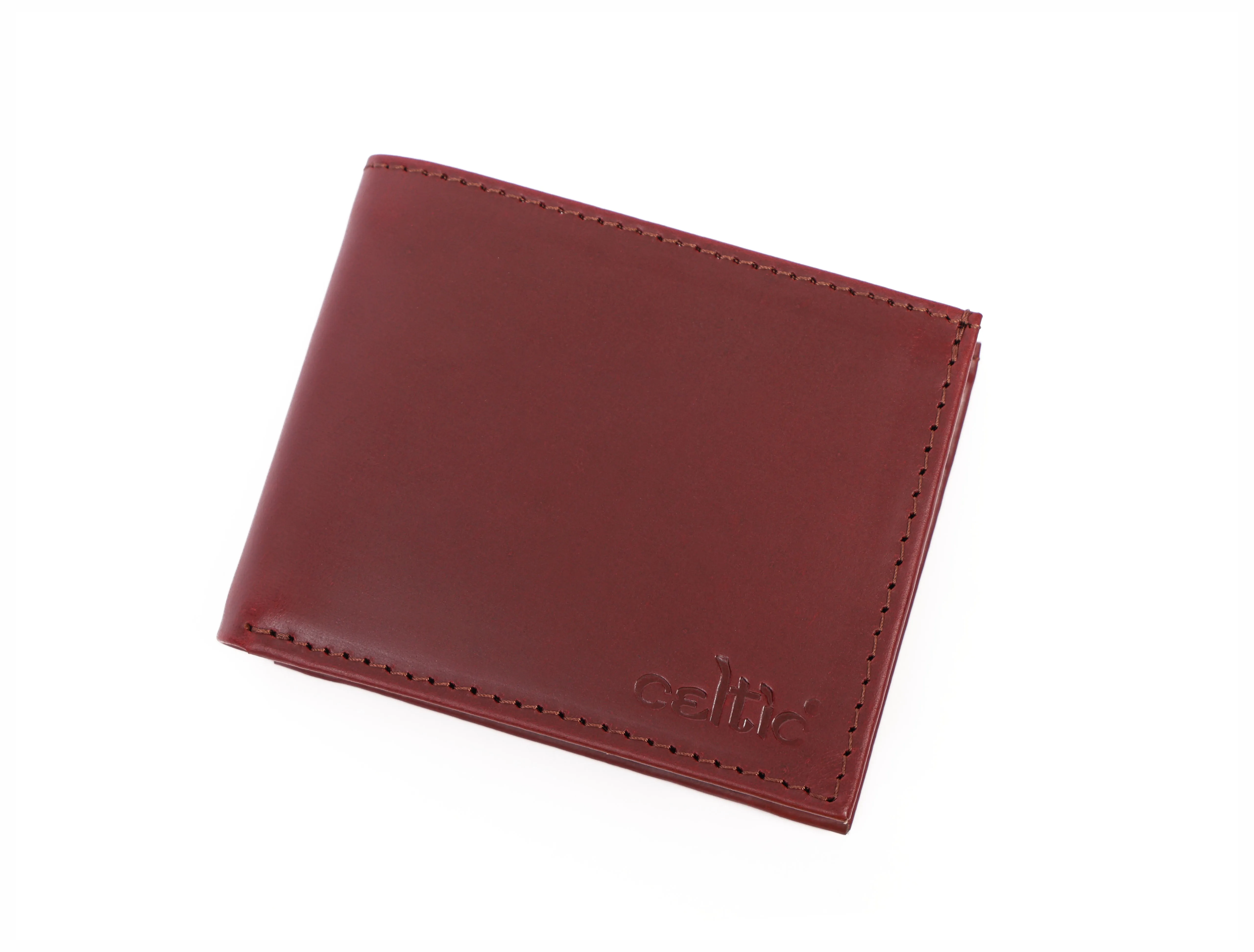 Burgundy Handmade Leather Wallet - Unique Elegance Crafted by Hand, Art:- LA-1411