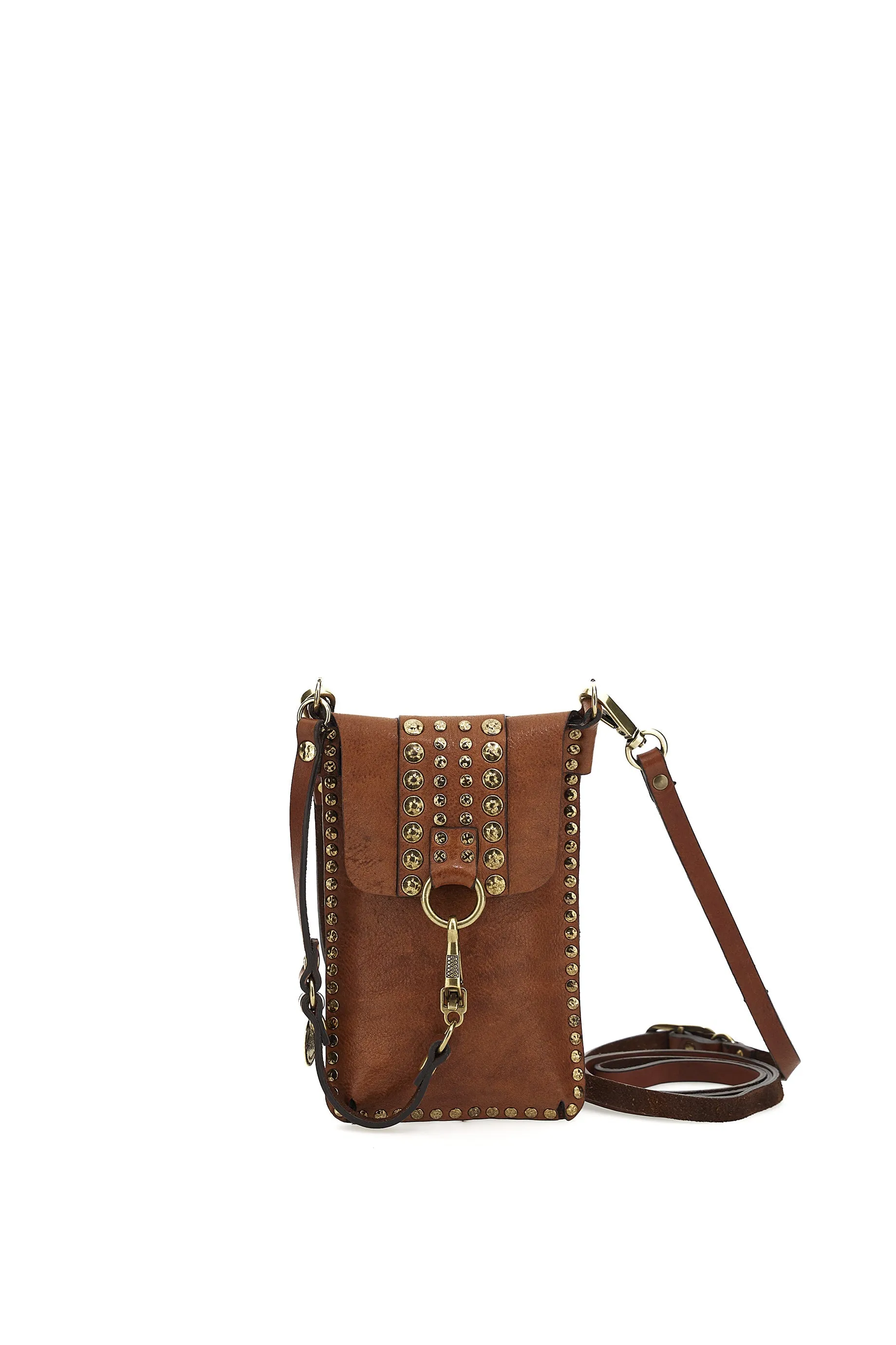 Campomaggi Studded Pouch - Cognac