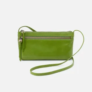 Cara Crossbody in Polished Leather - Garden Green