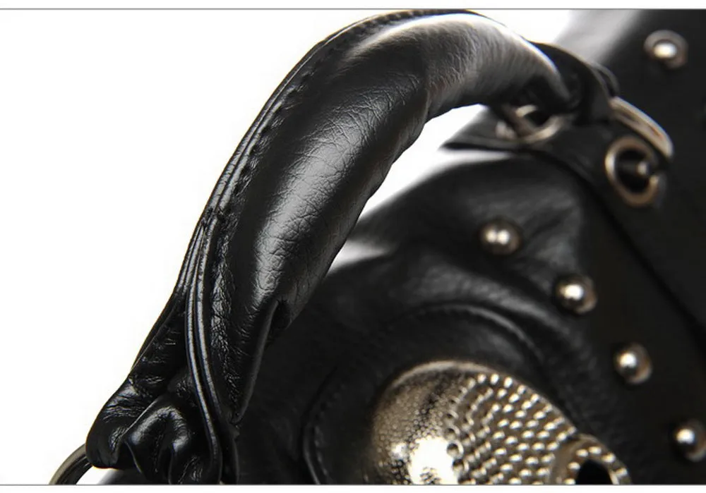 'Claw' Black Goth Fake Leather Bag