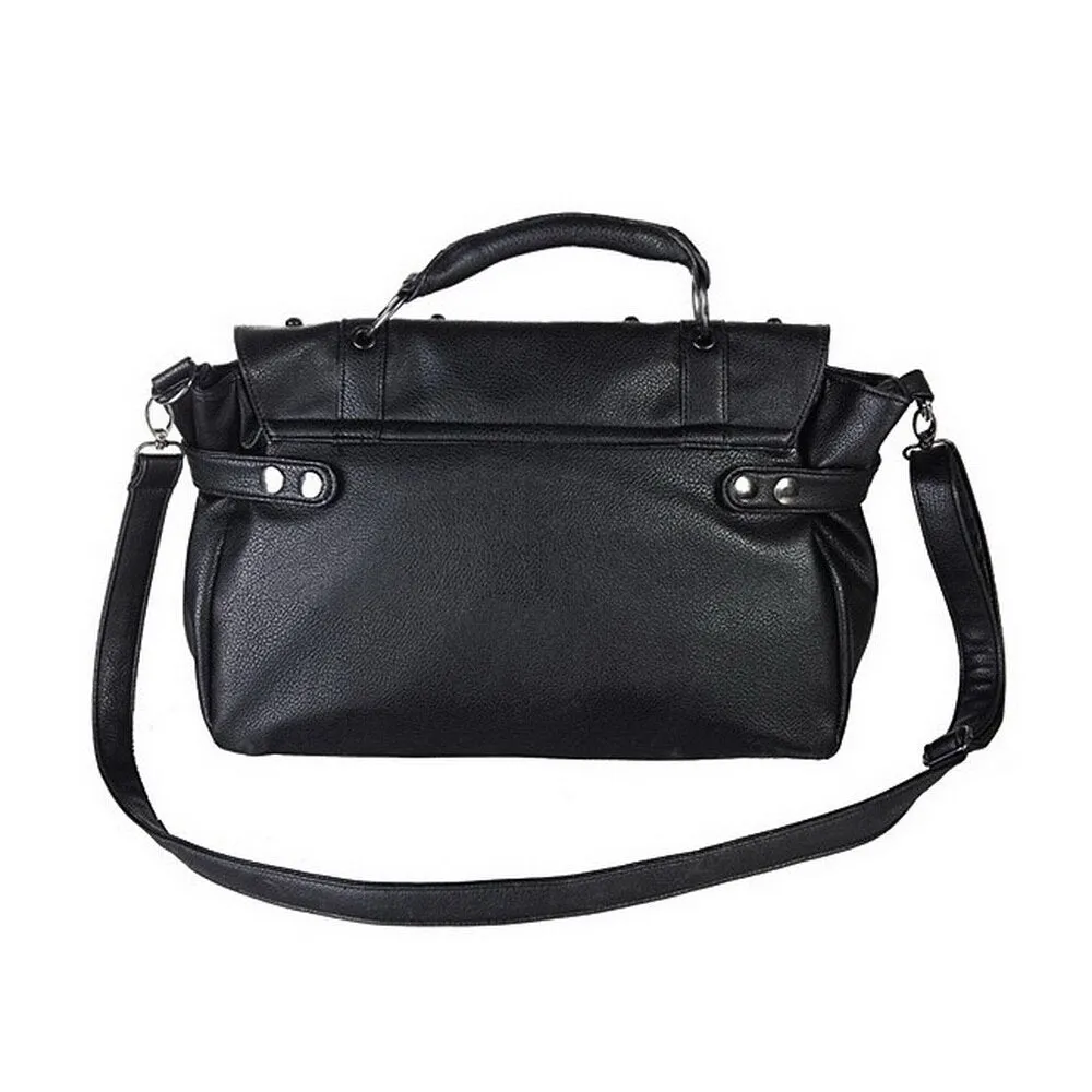 'Claw' Black Goth Fake Leather Bag