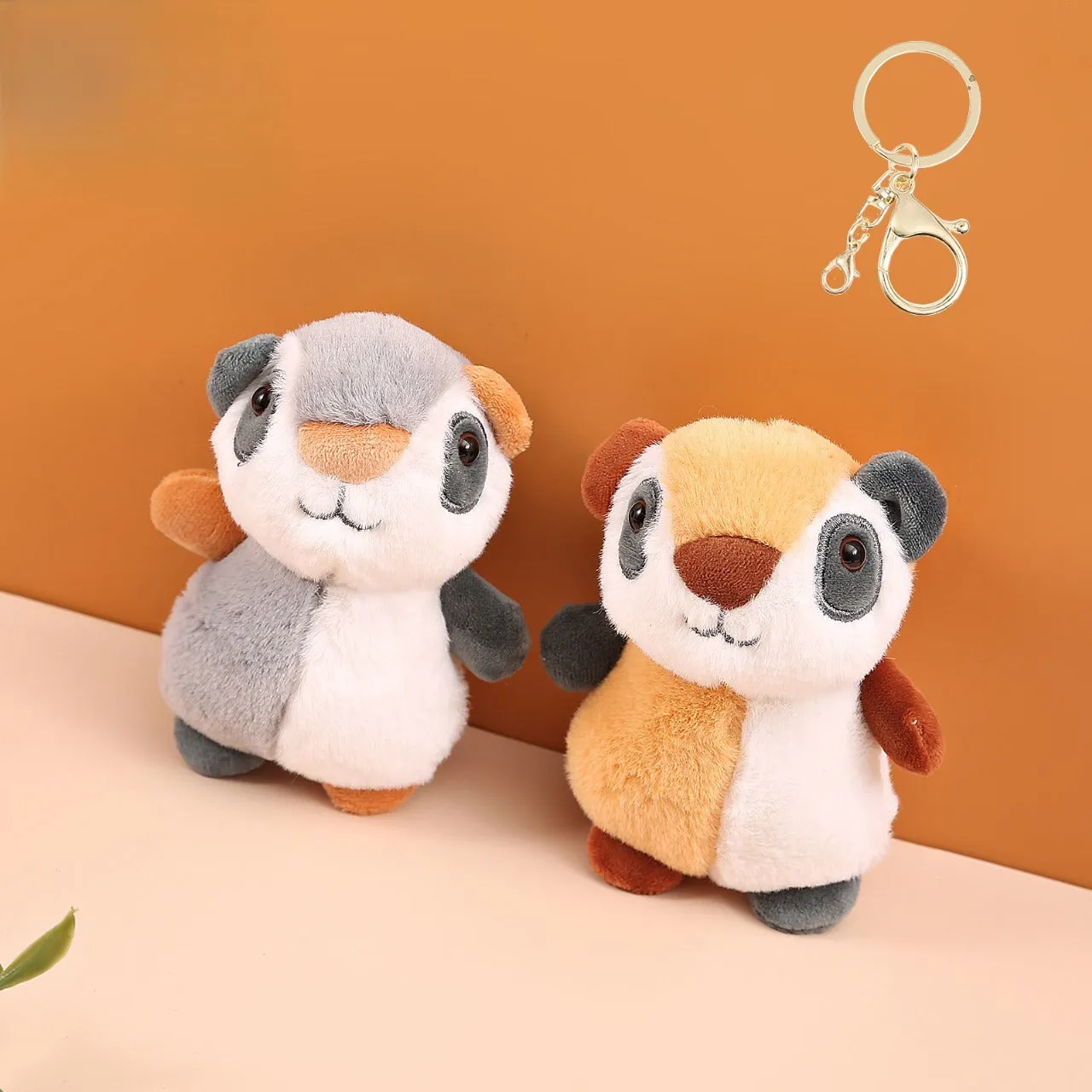 Colorful Squirrel Theme Soft Keychain.