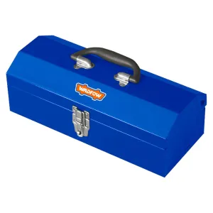 Compartment Curve Design Portable Steel Tool Box 363 x 150 x 117mm