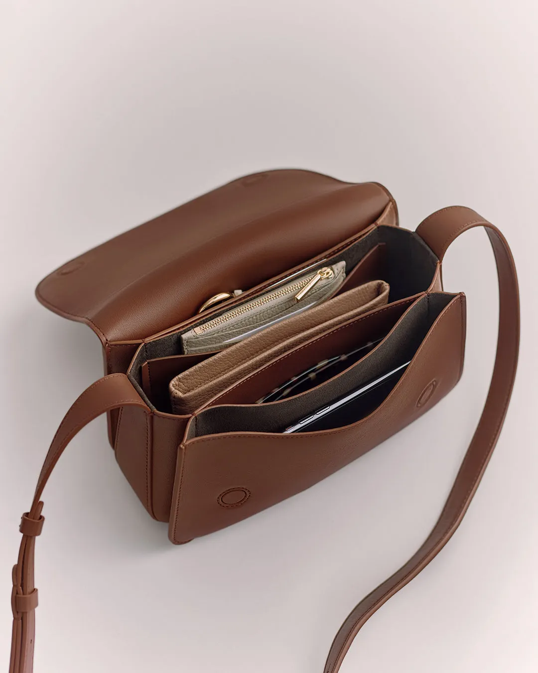 Concertina Shoulder Bag (Smooth)