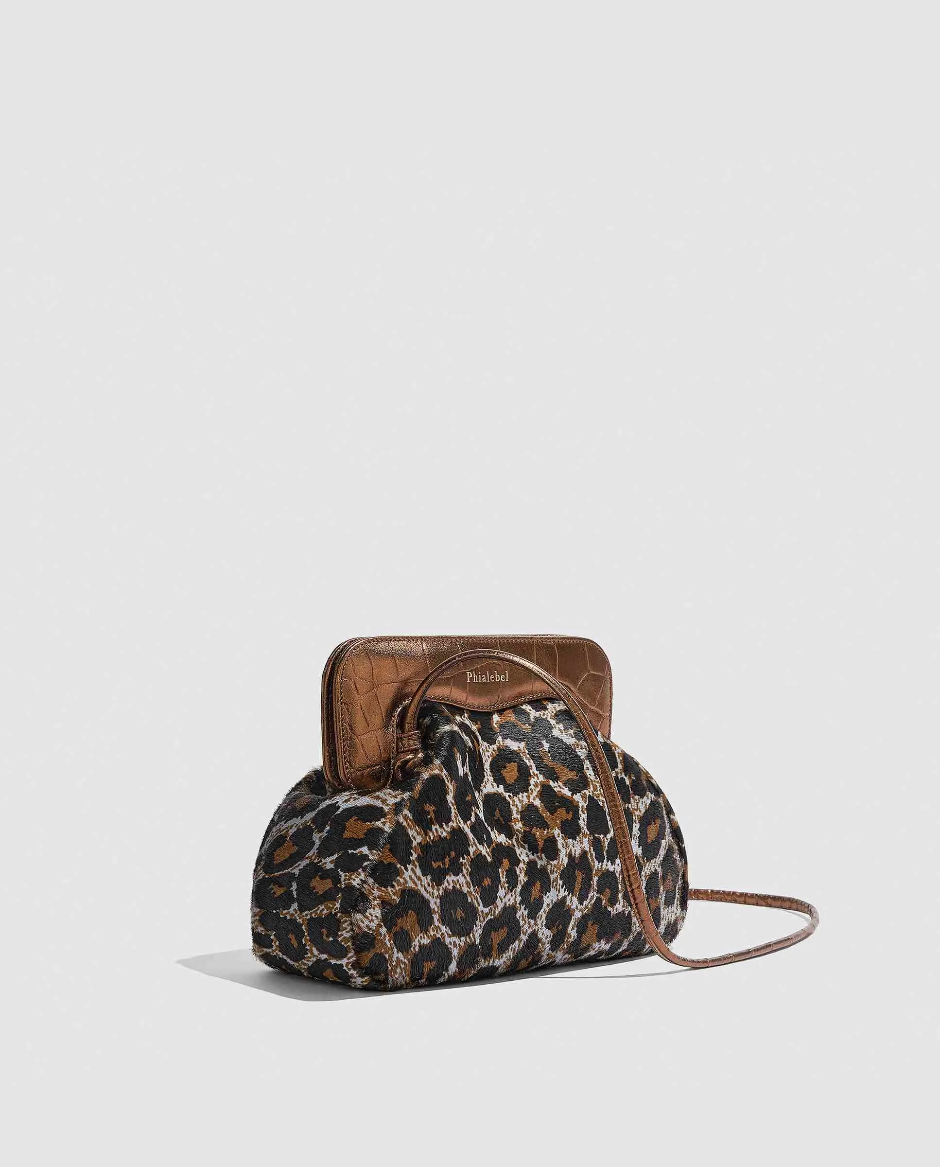 Constanza Clutch | Leopard Grey