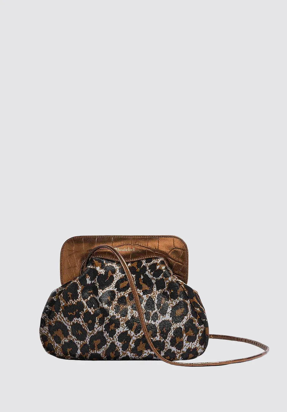 Constanza Clutch | Leopard Grey