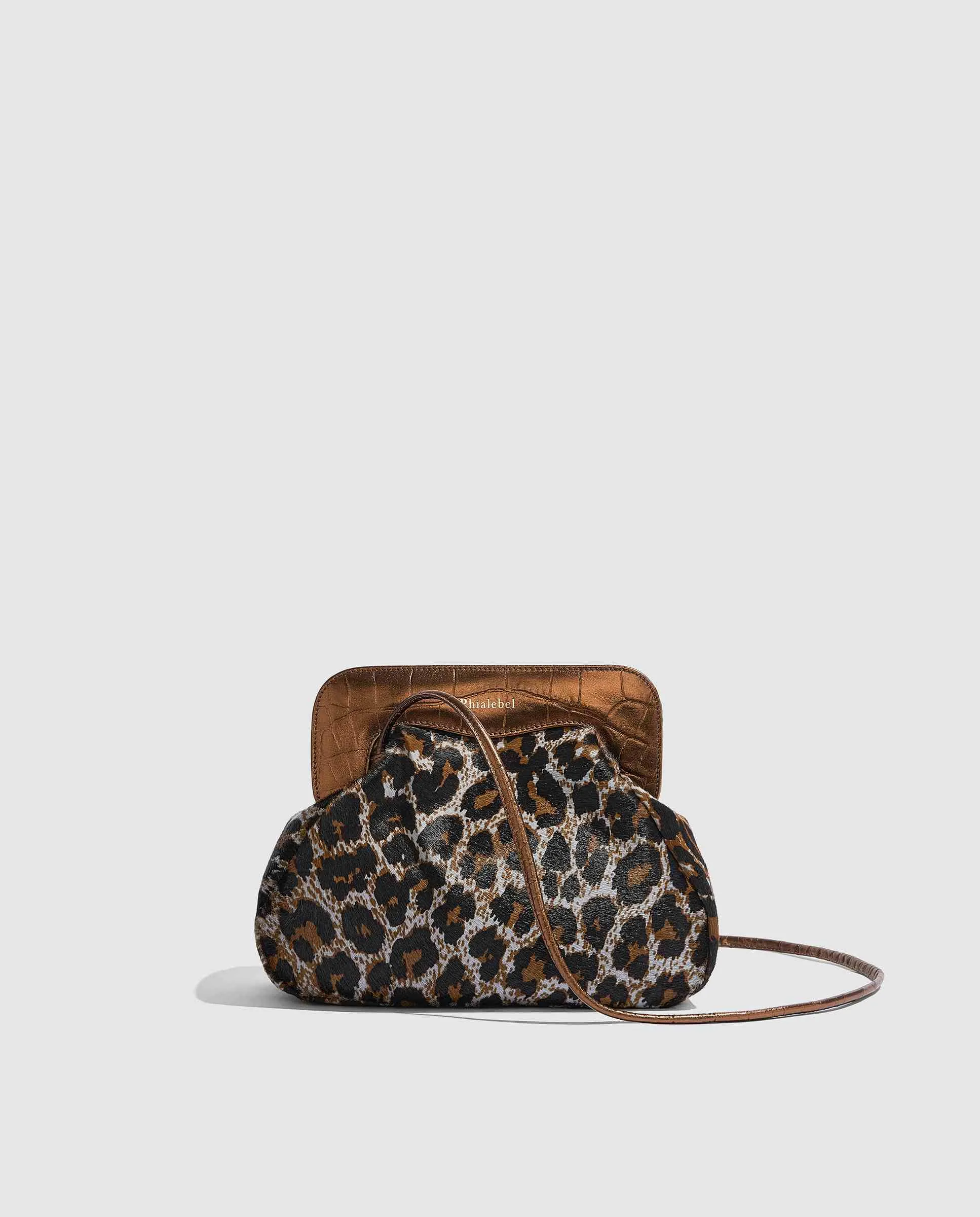 Constanza Clutch | Leopard Grey