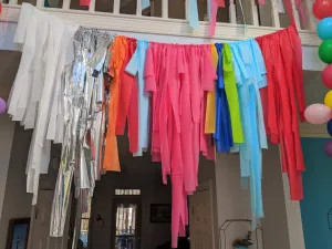 Custom Fringe Rainbow Decoration