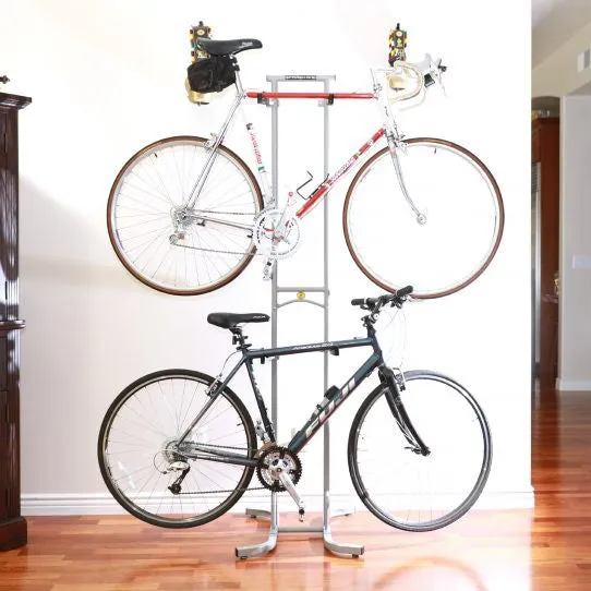 Double Bike Freestanding Rack | Heavy Duty