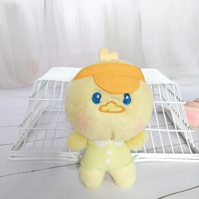 Duckling With Cap  Plush Soft Toy Keychain.