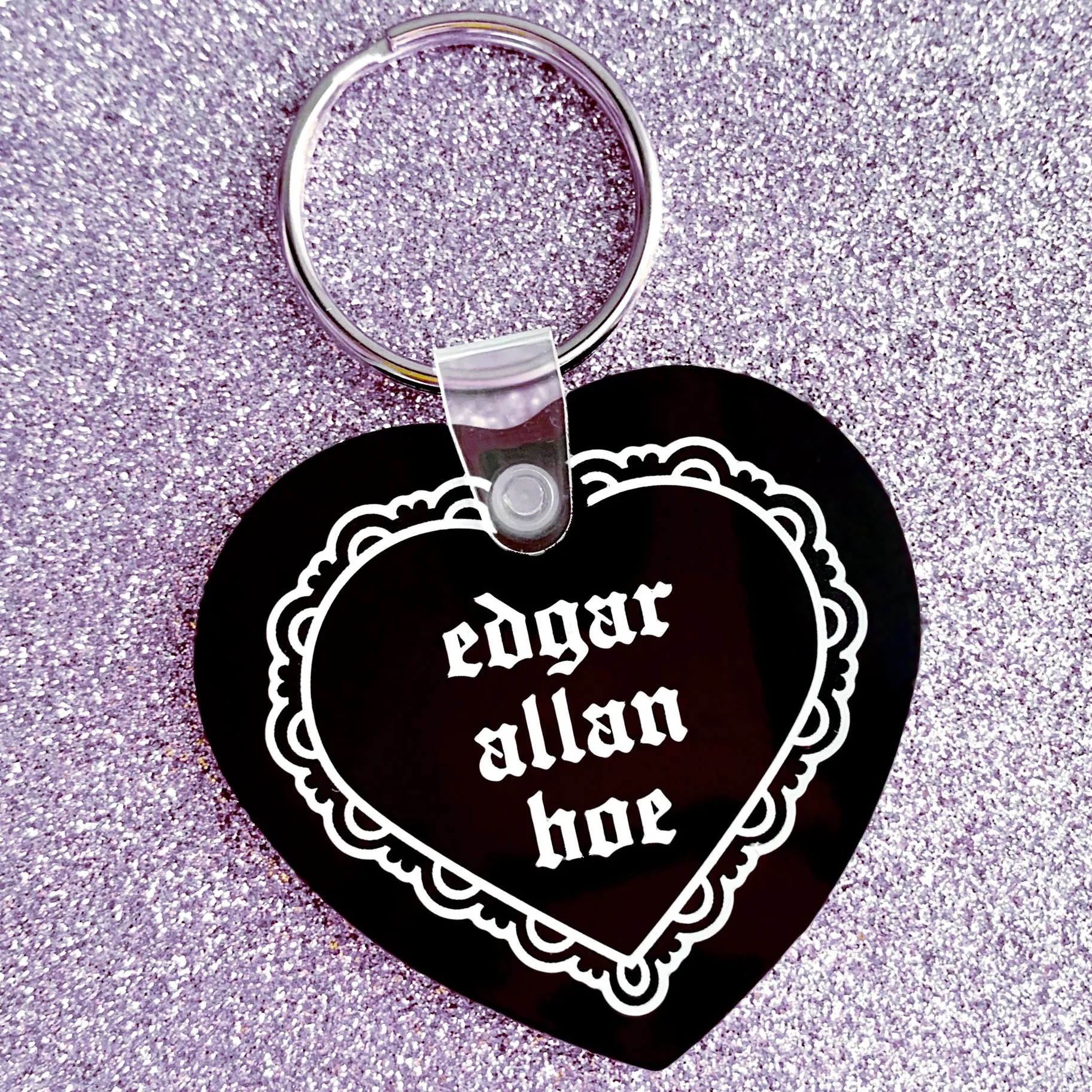 Edgar Allan Ho Vinyl Keychain (Krystan Saint Cat)