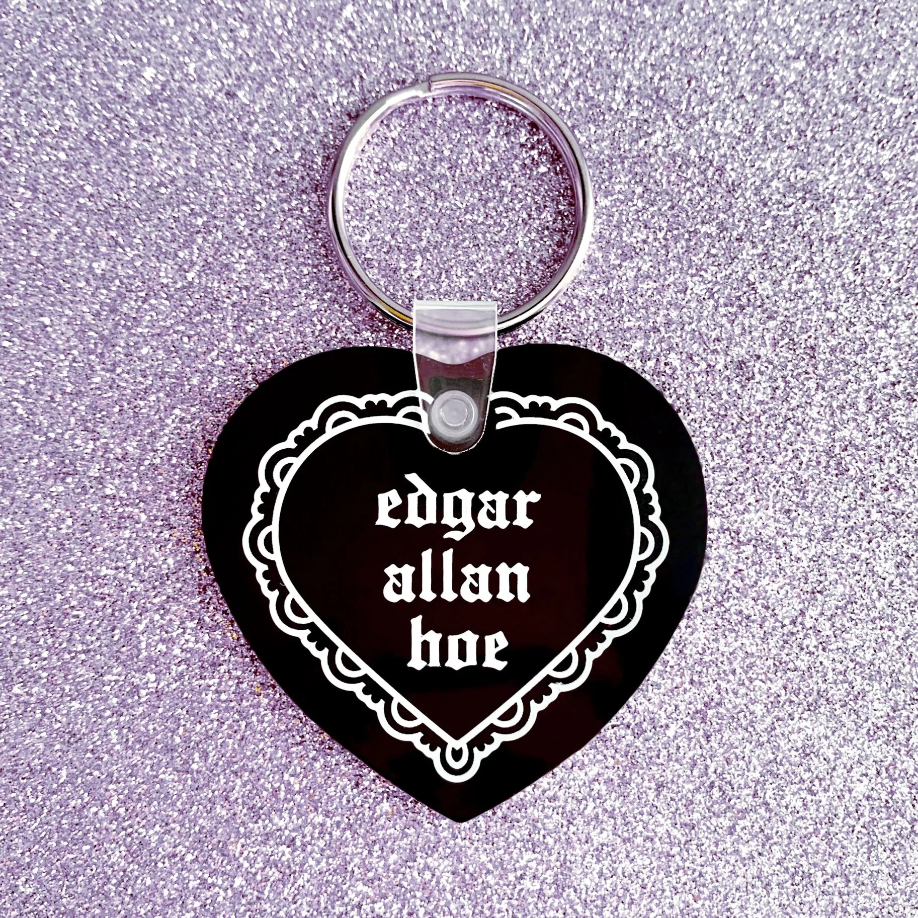 Edgar Allan Ho Vinyl Keychain (Krystan Saint Cat)