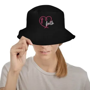 Faith Heart Christian Bucket Hat