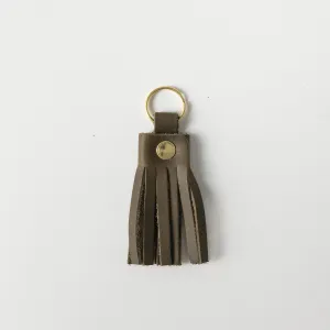 Forest Green Tassel Keychain