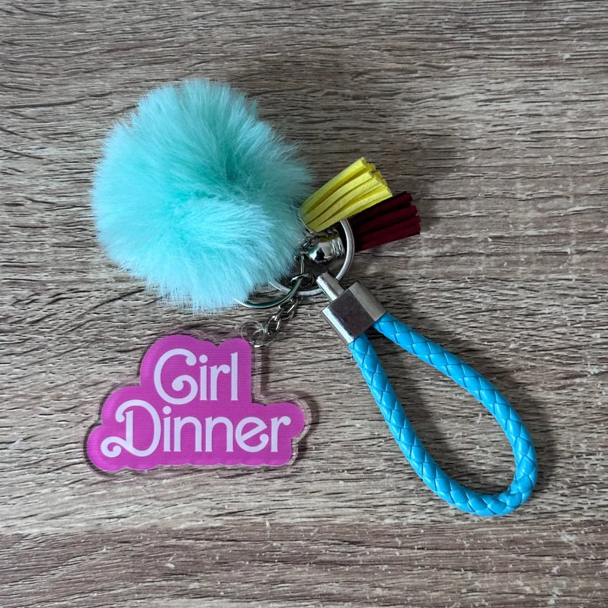 Girl Dinner Doll Keyring