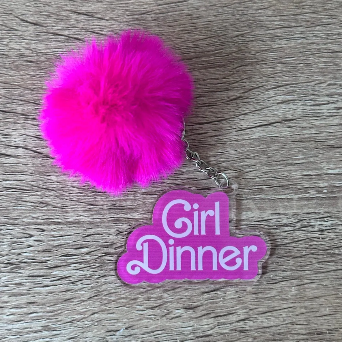 Girl Dinner Doll Keyring