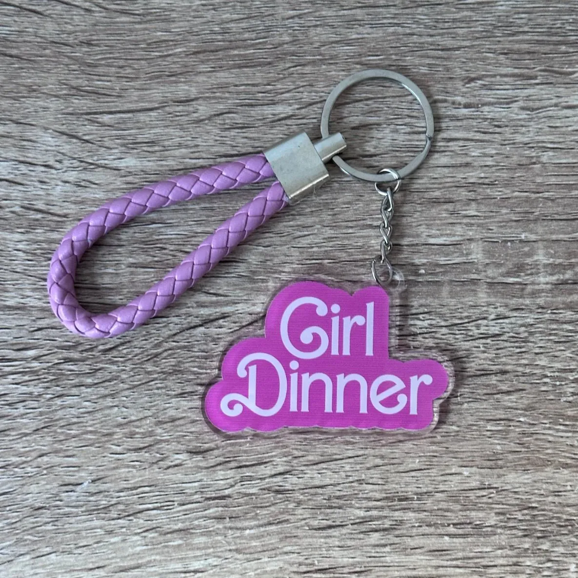 Girl Dinner Doll Keyring