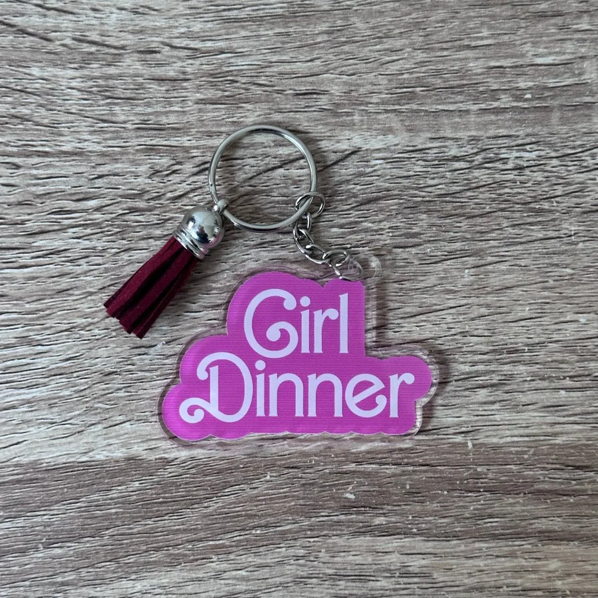 Girl Dinner Doll Keyring