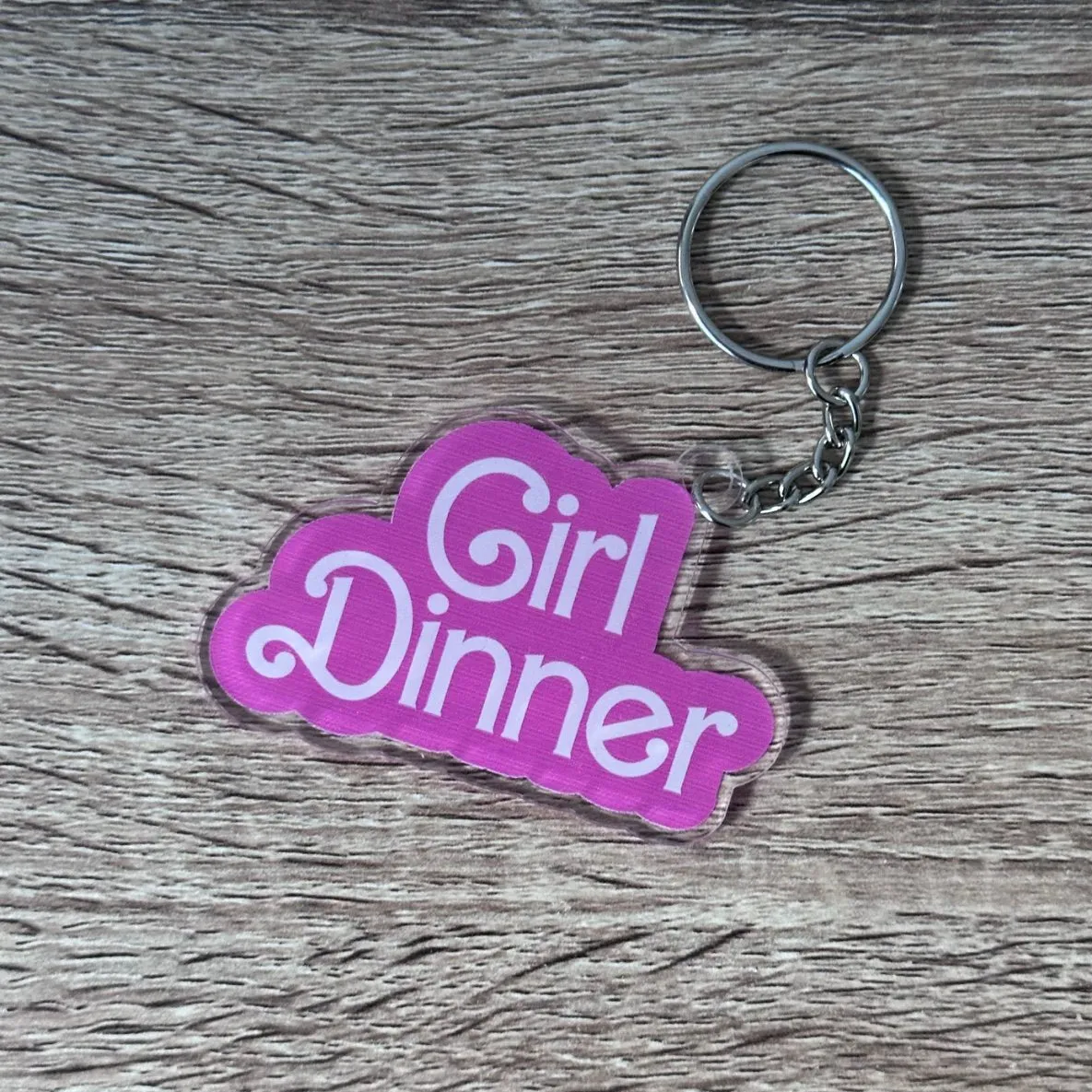 Girl Dinner Doll Keyring