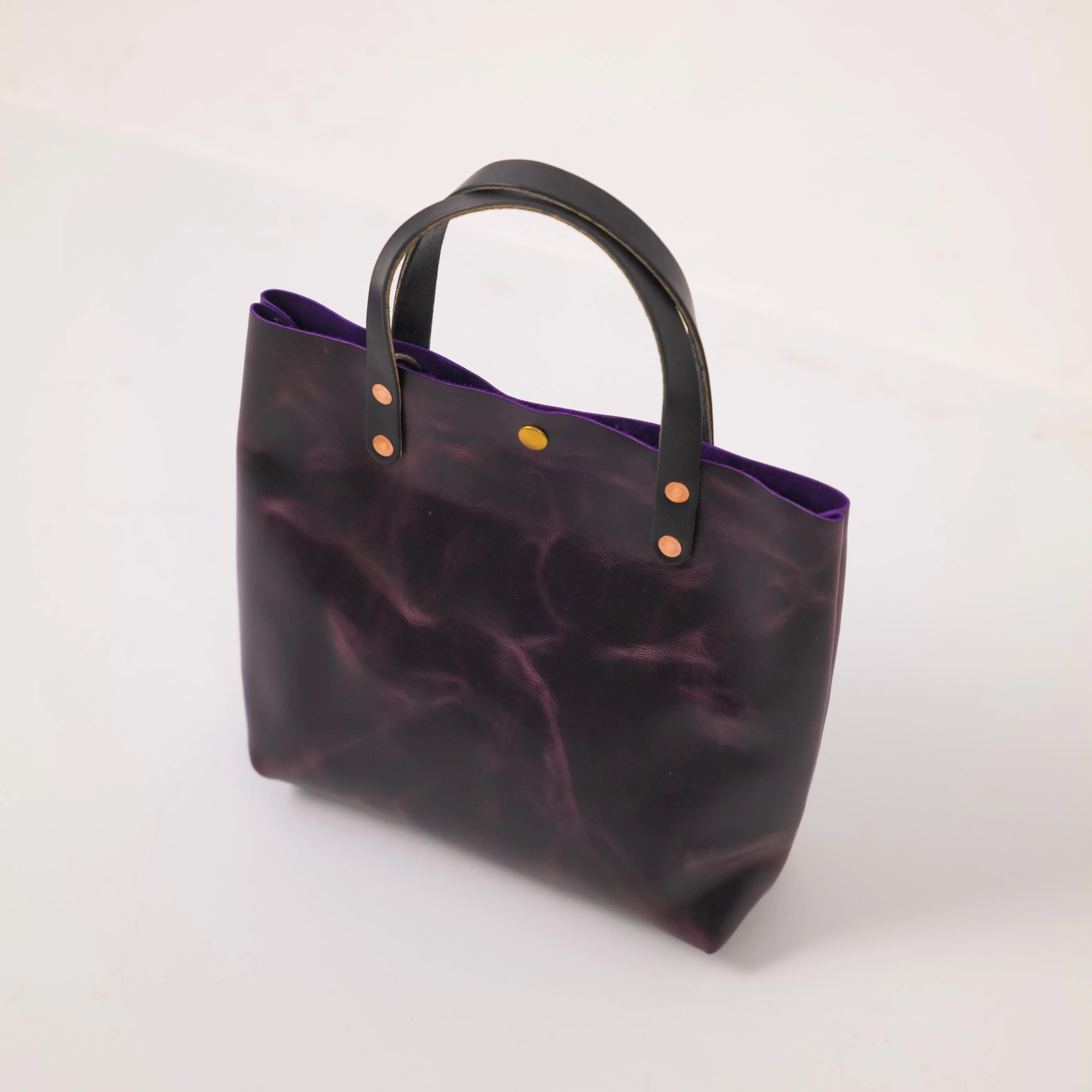 Glossy Purple Mini Tote Bundle