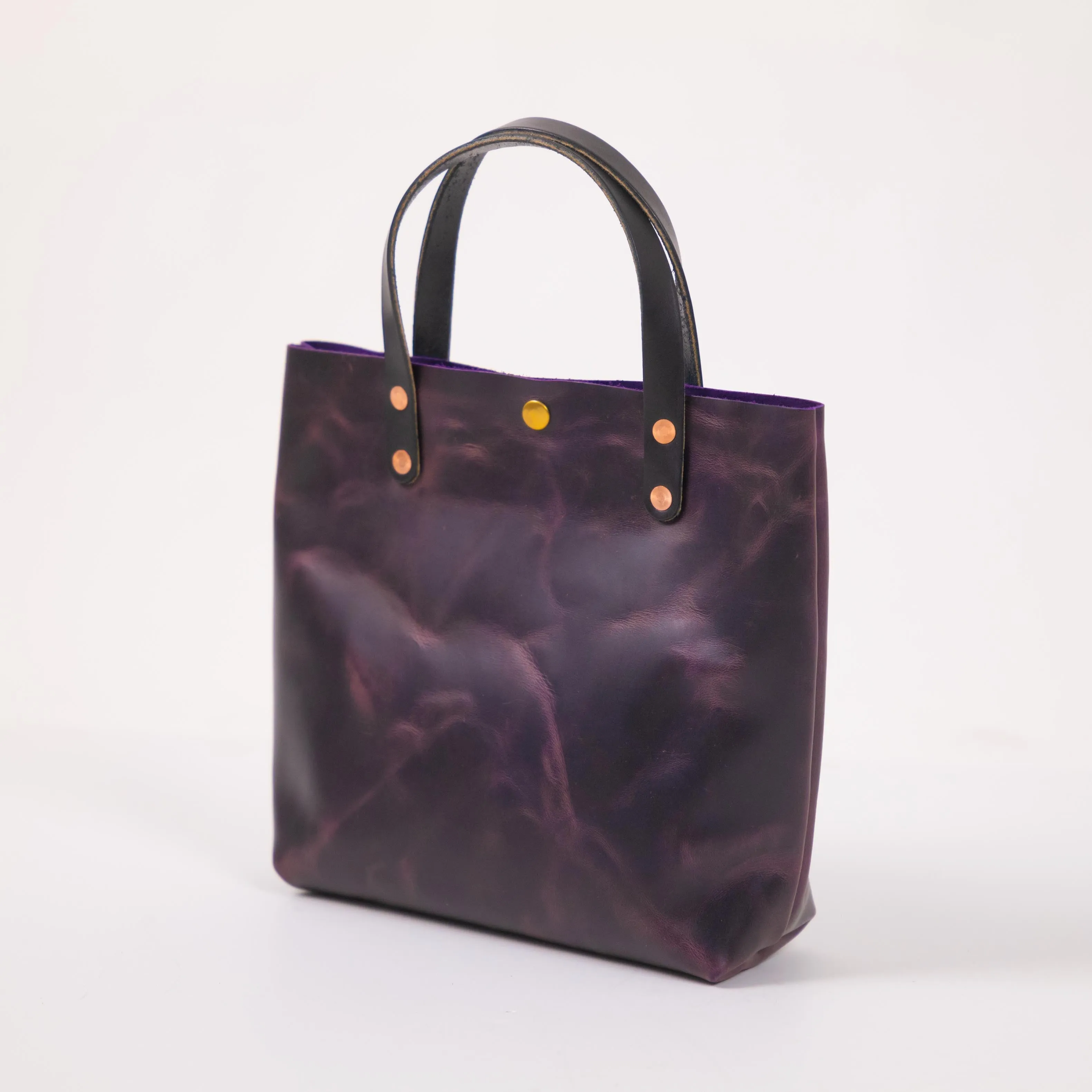 Glossy Purple Mini Tote Bundle