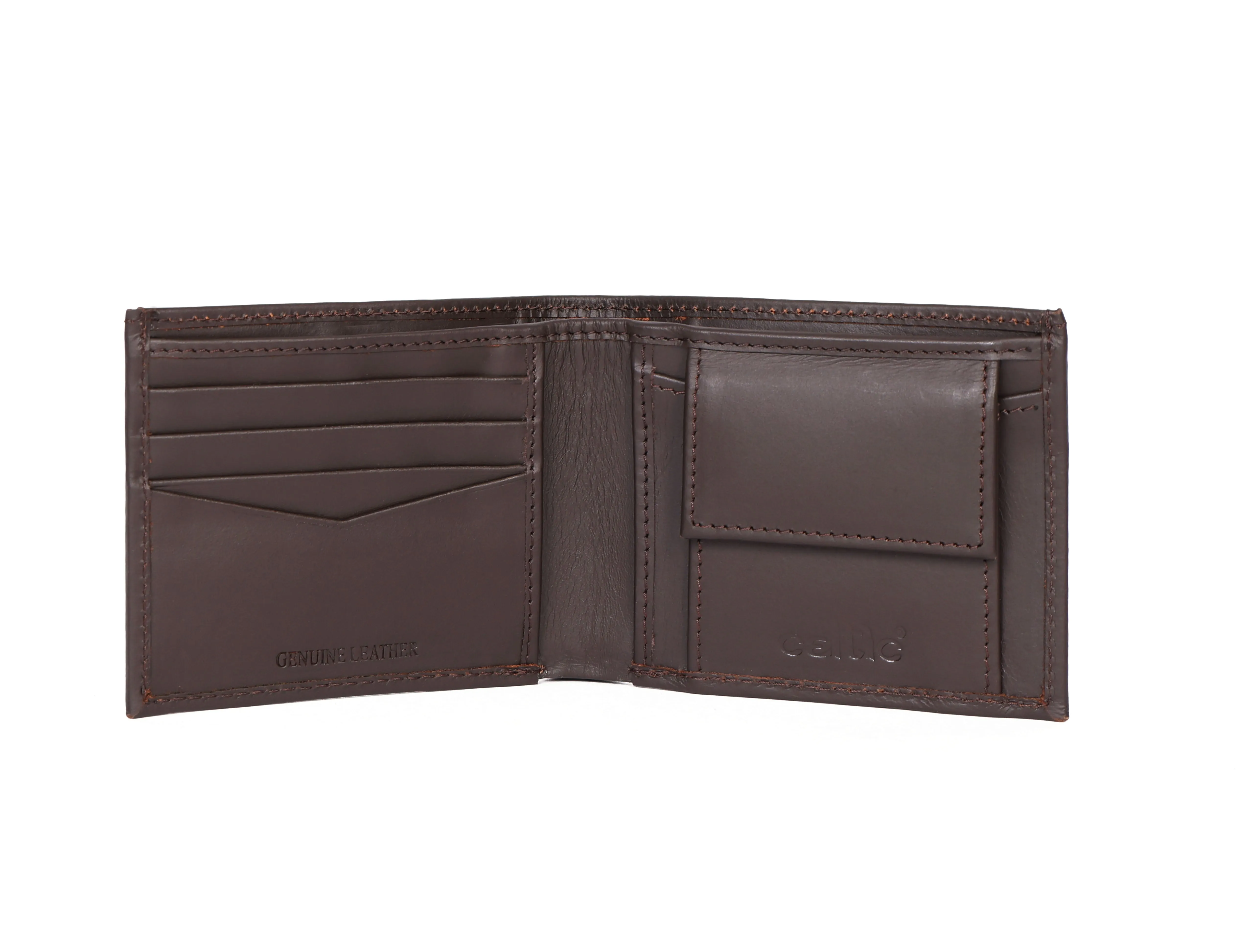 Handmade Brown Leather Wallet - Uniquely Crafted Elegance, Art:- LA-1410