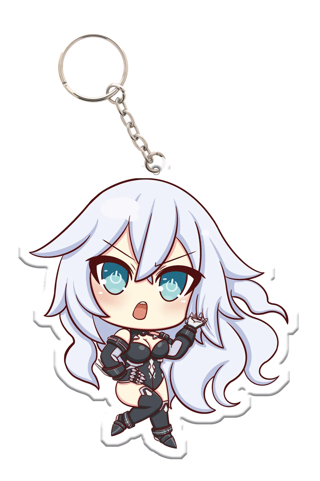 HDD Chibi Black Heart - Acrylic Charm