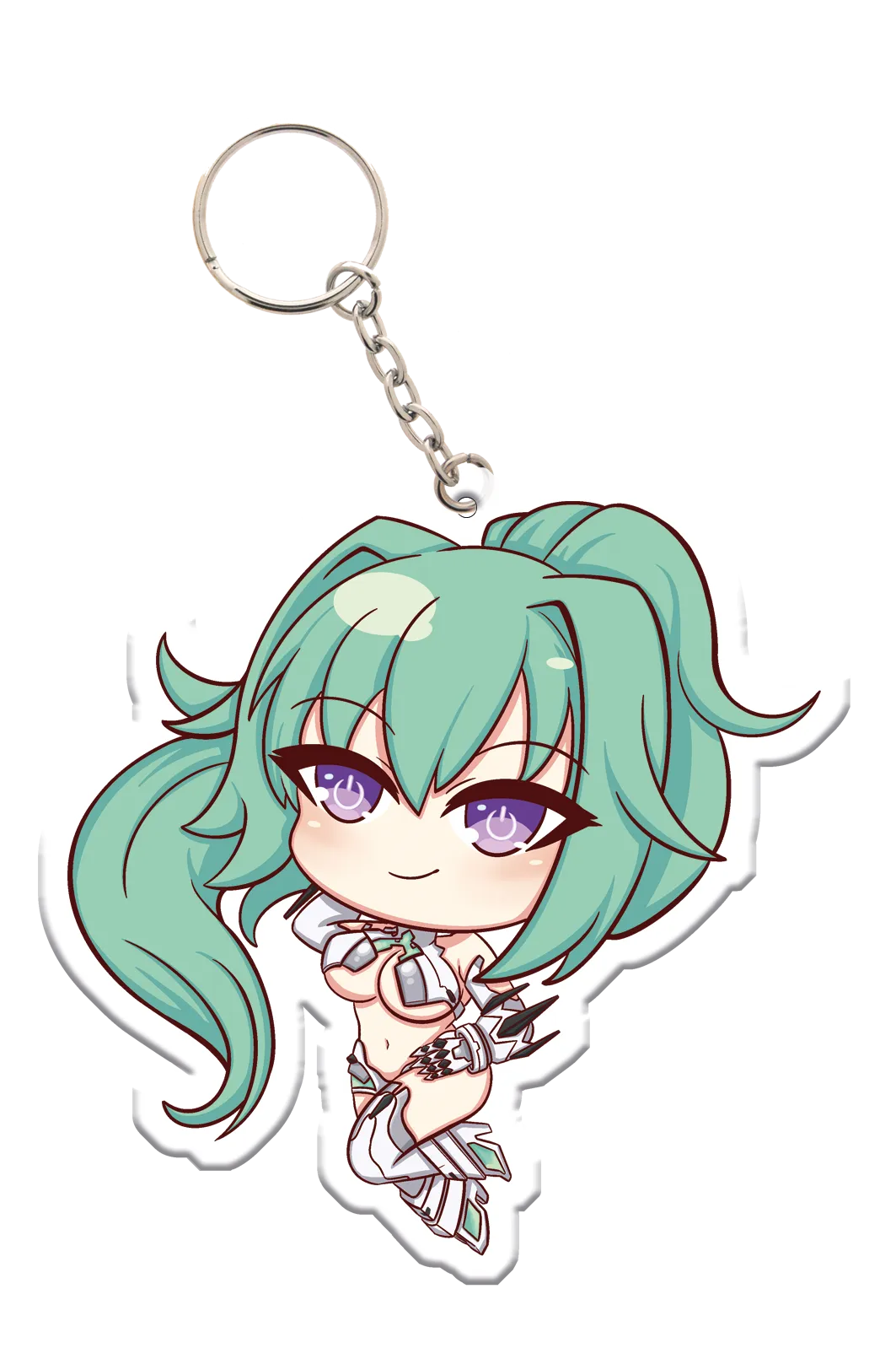 HDD Chibi Green Heart - Acrylic Charm