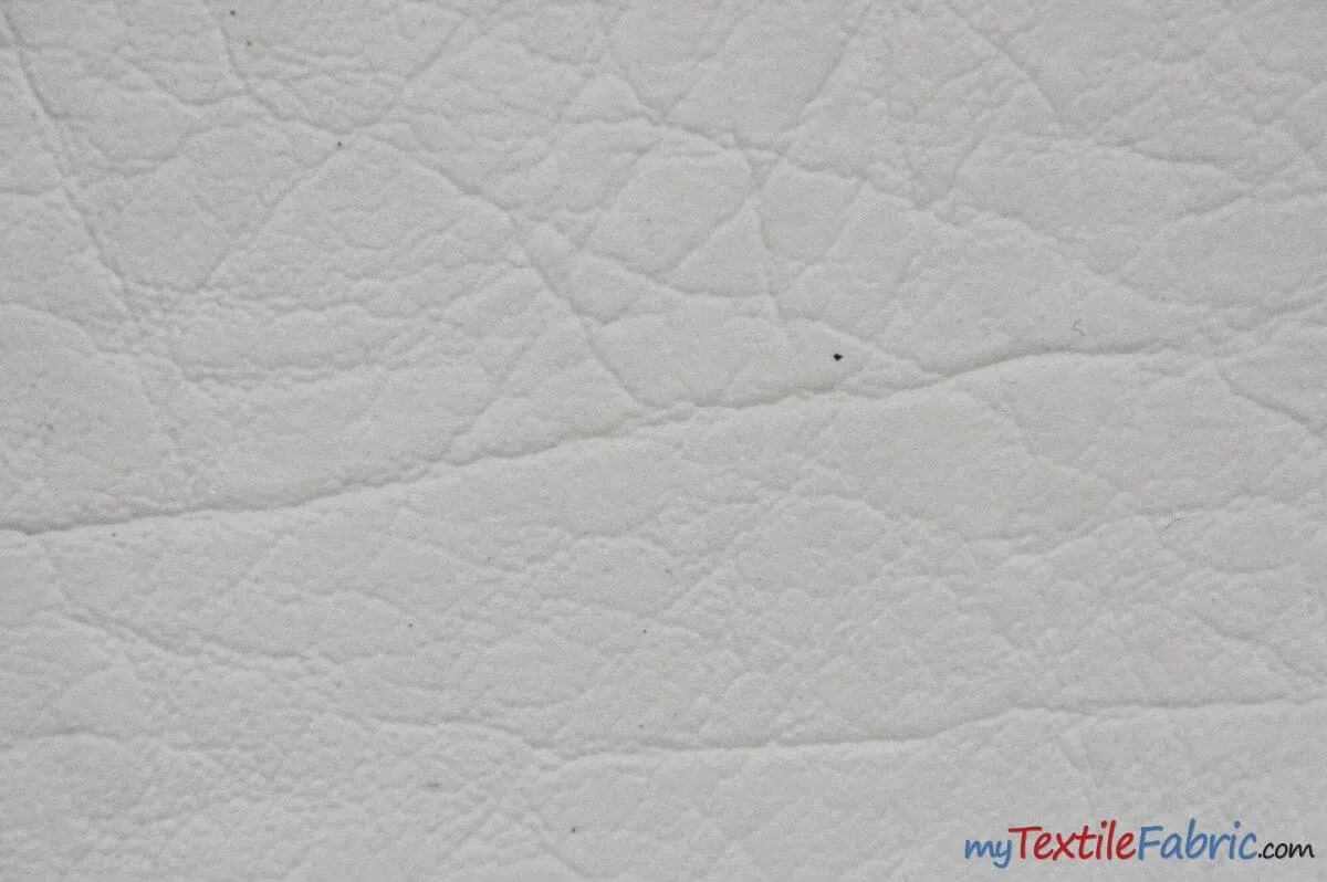 Heavy Duty Textured Vinyl | Upholstery Weight Vinyl | 54" Wide | Multiple Colors | Imitation Leather |