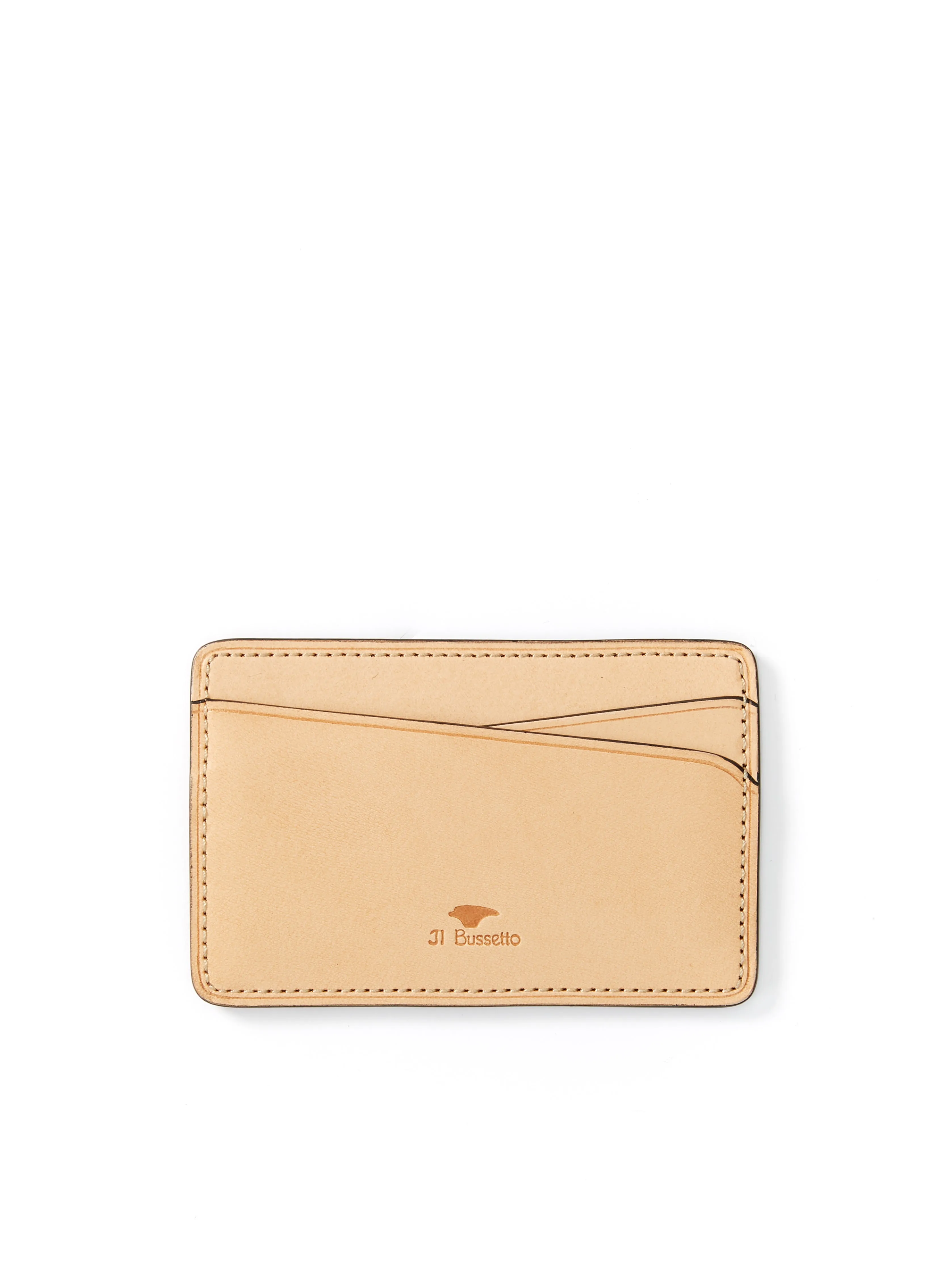 Il Bussetto Card Holder Tan Leather