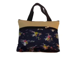 Imported Canvas Printed multi purpose Medium size Bag with handles for Girls and Ladies