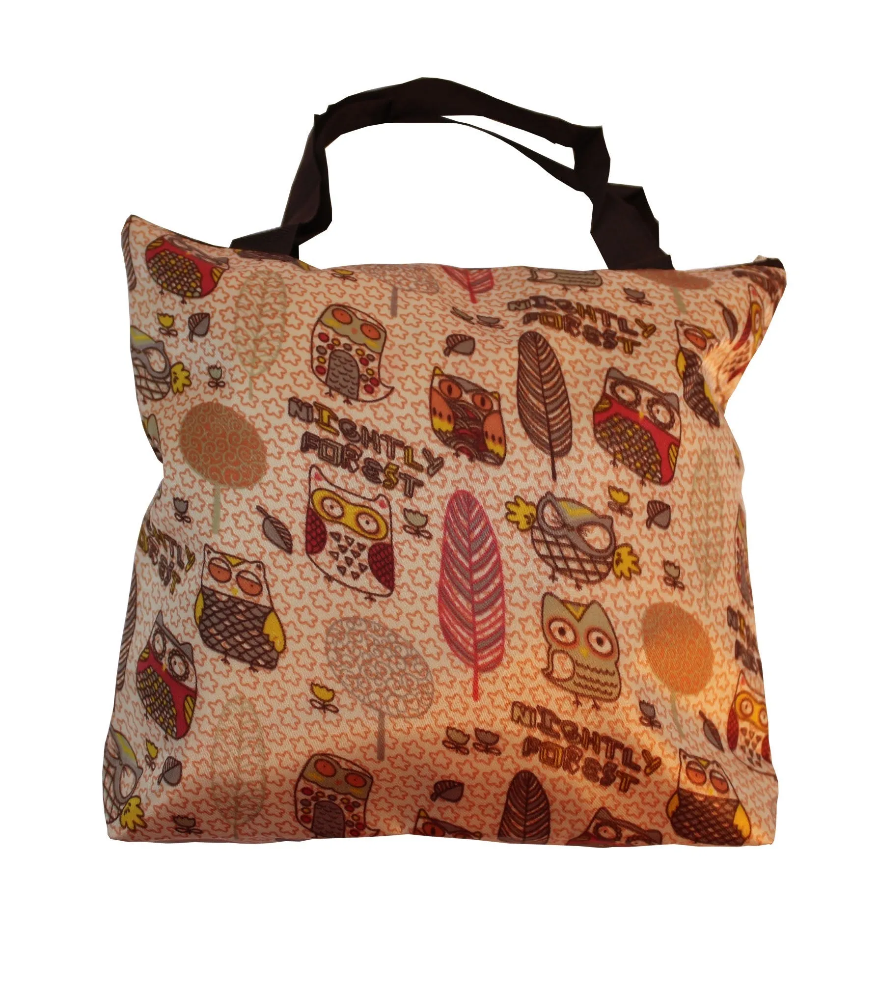 Imported Durable Canvas Printed multi propose Bag with handles for girls and ladies, Theme Jungle, Size Large